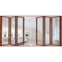 simulated woodgrain non-insulation folding door,for kitchen and balcony